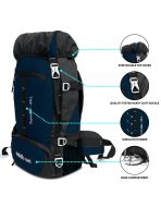 ADDIXON 65L Travel Backpack for Outdoor Sport Camp Hiking Trekking Bag Camping Rucksack - Image 2
