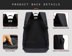 addixon 30 L Laptop Office/School/Travel/Business Backpack Water Proof - Fits Up to 17 Inch Laptop Notebook, Inside Organiser and 1 Year Warranty - Image 4