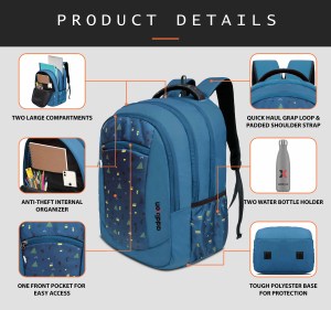 addixon Medium 30 L Laptop Backpack Backpack Spacious Quality Bag for Office School College Casual & Travel - Image 8