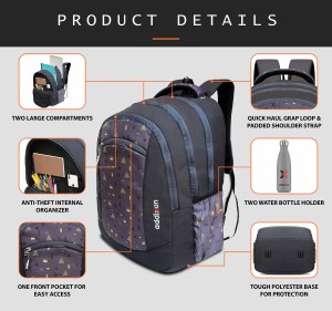 addixon Medium 30 L Laptop Backpack Backpack Spacious Quality Bag for Office School College Casual & Travel - Image 14